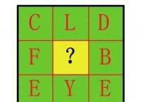 哪个字母能填在问号处完成谜题？